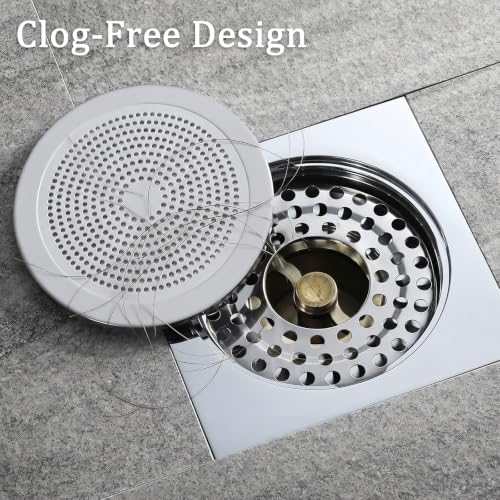Universal Shower Hair Drain Catcher - 5.7 Inch Stainless Steel Strainer