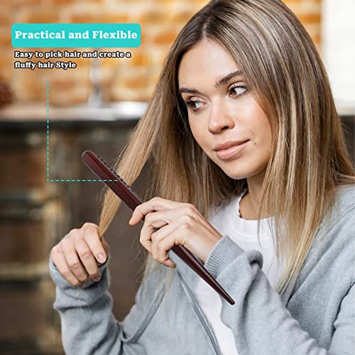 Sliverdew Boar Bristle Styling Brush with Wooden Rat Tail Handle