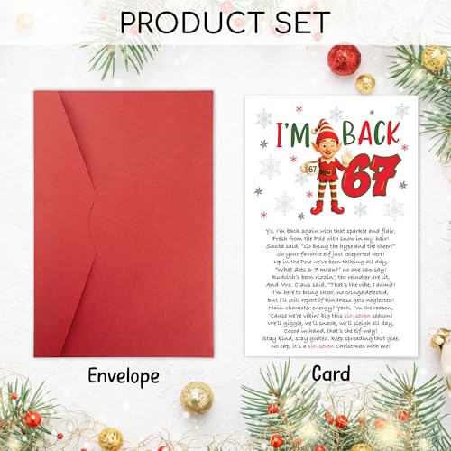 Funny Meme Christmas Card for Teens - 67 Gen Alpha Gifts