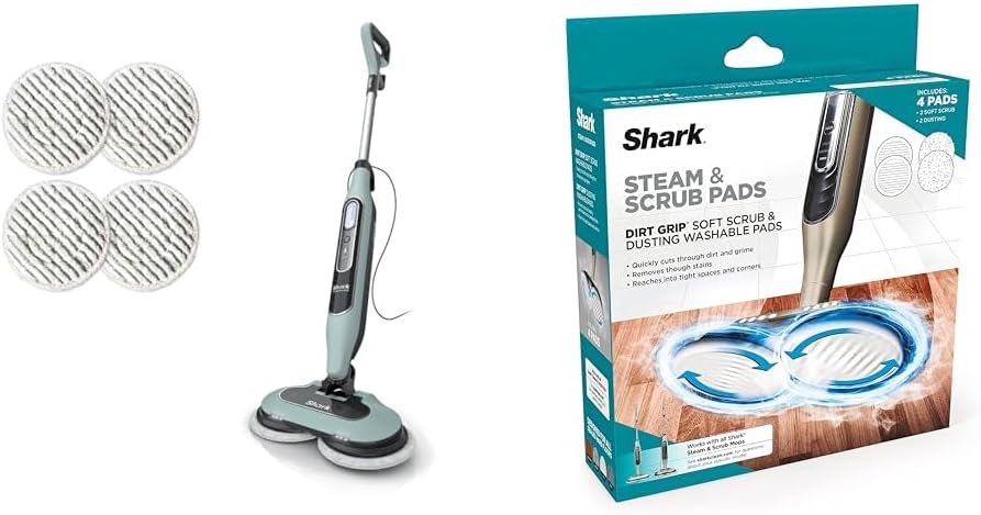 Shark Steam Mop - Hard Floor Cleaner with Washable Dirt Grip Pads | Compatible with S8001, S8201, S7201, S7001