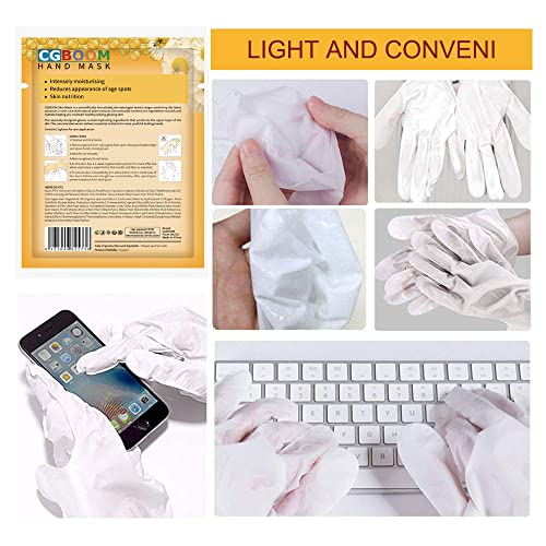 CGBOOM Moisturizing Hand Mask Gloves 3 Pairs - Hydrating Collagen Treatment for Dry Skin