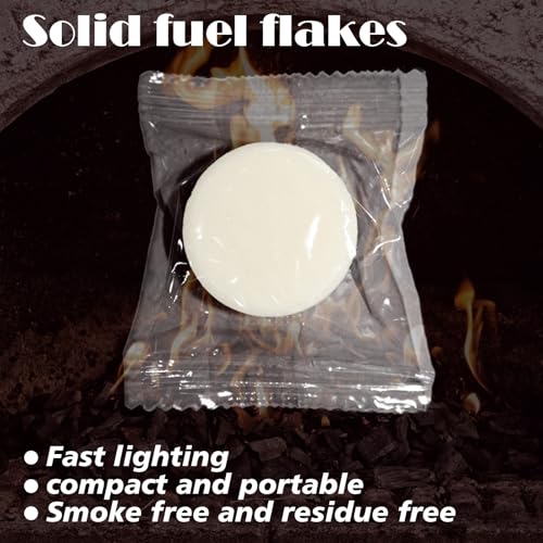 Solid Fuel Tablets for Campfire & BBQ - 20 Pcs Fire Starter