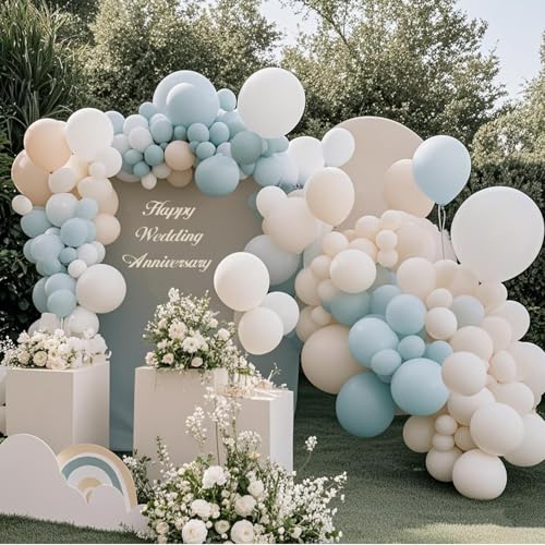 12-Inch White Latex Balloons 100 Pack for Weddings & Parties