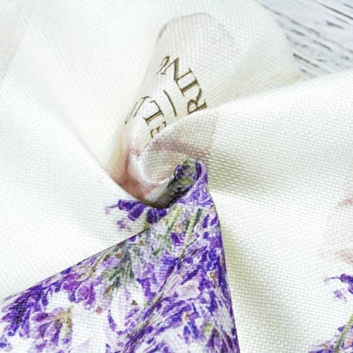 ONWAY Spring Lavender Pillow Covers 12x20 Inch Set of 2 - Floral Cushion Cases for Sofa & Couch