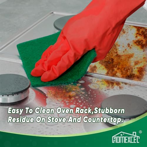 HOMEXCEL Heavy Duty Scouring Pads - 24 Pack Green Scrubbers