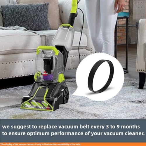 JEDELEOS Replacement Flat Pump Belts for Bissell Carpet Cleaner - Pack of 2