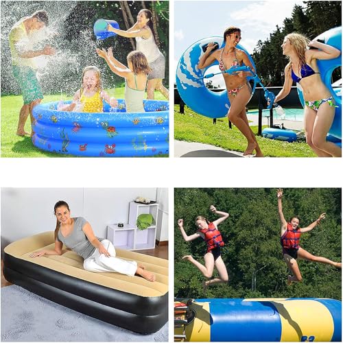 Aida & Hani Electric Air Pump for Inflatables with 3 Nozzles - Fast Inflator & Deflator for Pool Floats, Air Mattresses, and More