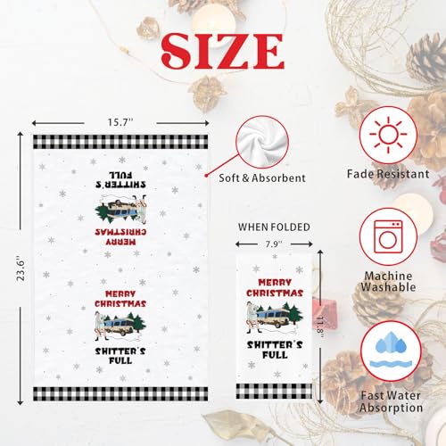 Christmas Vacation Hand Towel - Funny Holiday Bathroom & Kitchen Decor
