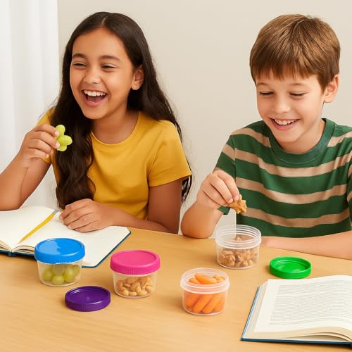 Leakproof Mini Condiment Cups 4-Pack – 1.18 oz BPA-Free Containers