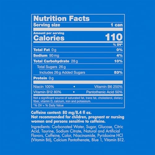Red Bull Energy Drink, Sea Blue Edition Juneberry, 8.4 Fl Oz (24 Pack)