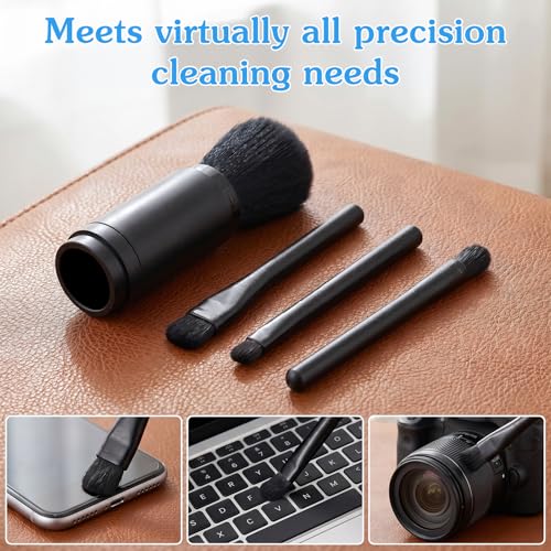 4 Pack Microfiber Dusting Brush Kit for Electronics & Car