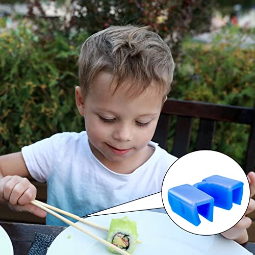 8 Pairs Reusable Chopstick Helpers for Beginners - Multicolor