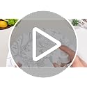 6 Pack 13-Inch Christmas Charger Plates Sage Green French Toile Decor