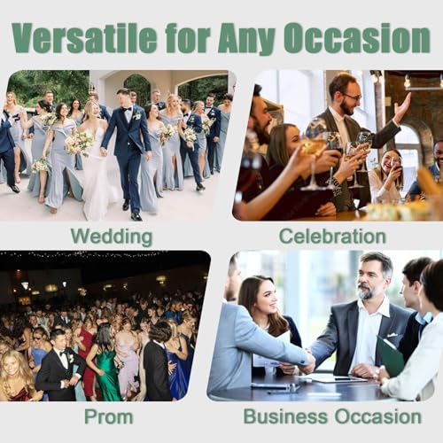 Telyone 6-Pack Square Pocket Boutonniere Sleeves for Suit Jackets - Wedding & Prom, Flowers Not Included