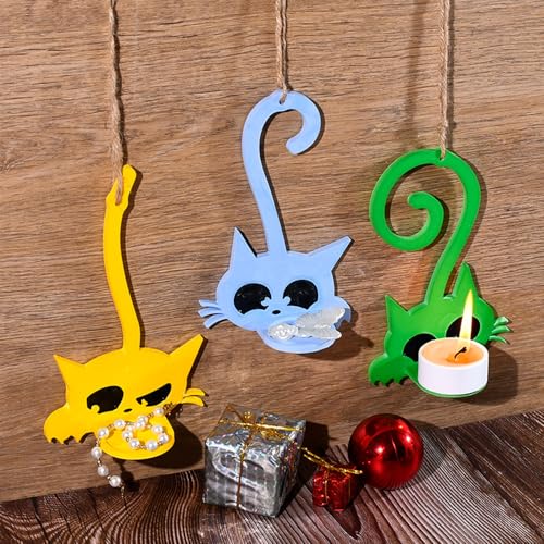 Cat Silicone Resin Mold for Candle Holders - DIY Home Decor