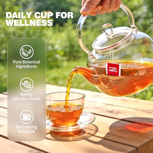 QUMIOBU Dandelion Herbal Tea - Liver & Kidney Detox Blend, 30 Tea Bags