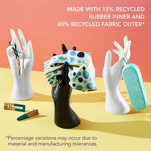 Goody Planet Ouchless Satin Skinny Scrunchies 5-Pack Black Cream Blush
