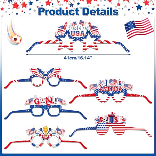 American World Soccer Party Paper Glasses - 12 Pack for 2026