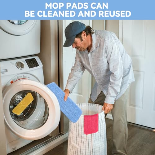 16in Reusable Microfiber Mop Pads - 4 Pack for Libman Freedom Spray Mop