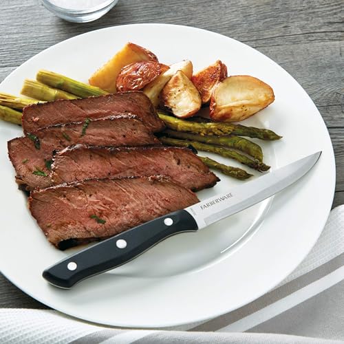 Farberware 8-Piece Steak Knife Set, 4.5" High Carbon Stainless Steel