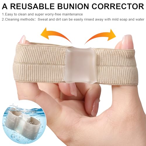 Bunion Corrector and Toe Separators - 4PCS Gel Toe Spacers for Overlapping Toes
