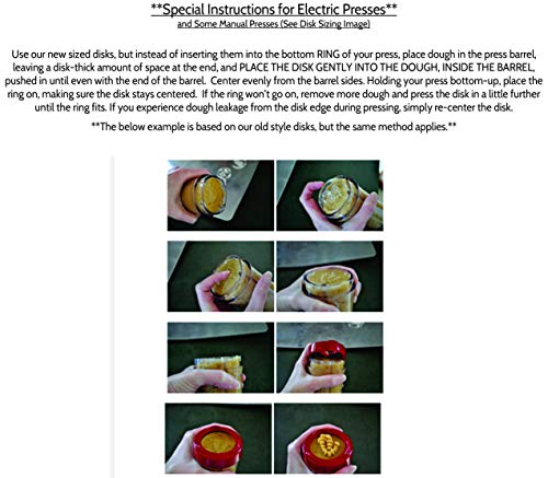 Christmas Cookie Press Disks Set of 8 - Holiday Ornament Designs