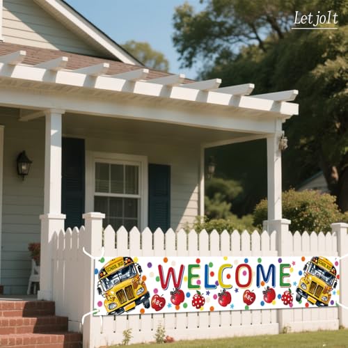 Colorful 6FT Welcome Banner for Back to School Events