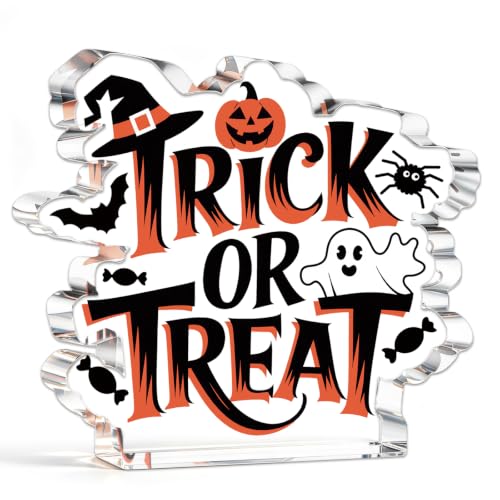 VIESUJI Halloween Ghost Table Sign Indoor Kitchen Decor