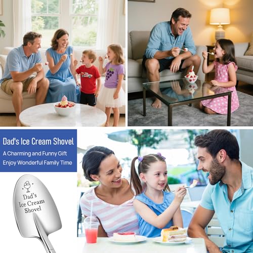 Dad's Ice Cream Shovel - Fathers Day Gift, Funny Stocking Stuffer, Unique Dad Gift