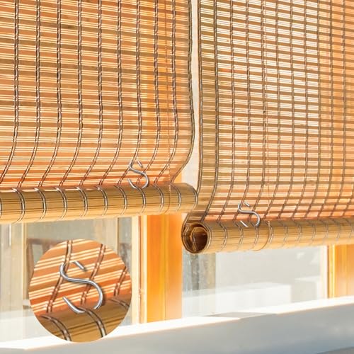 20 Metal Clips for Bamboo Blinds - Adjustable Hooks for Wicker Shades