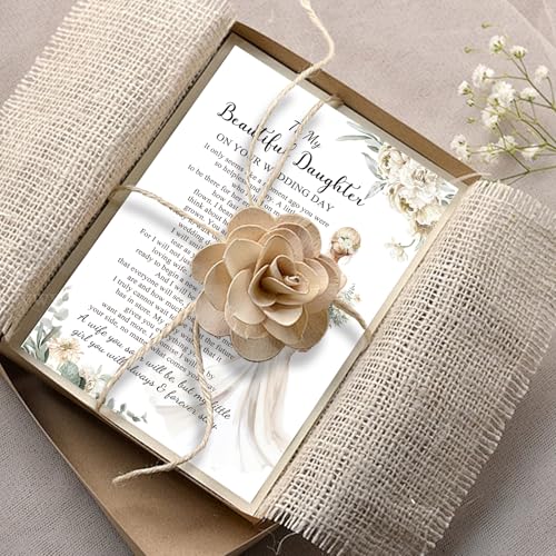 To My Daughter on Your Wedding Day Card - Heartfelt Gift from Parents