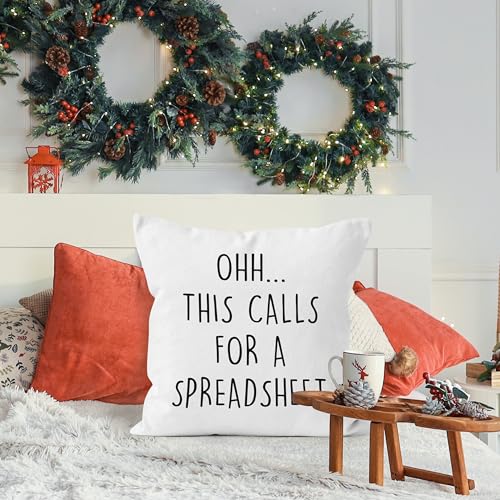 Funny Office Pillow Cover 18x18 - Sarcastic Coworker Gift G