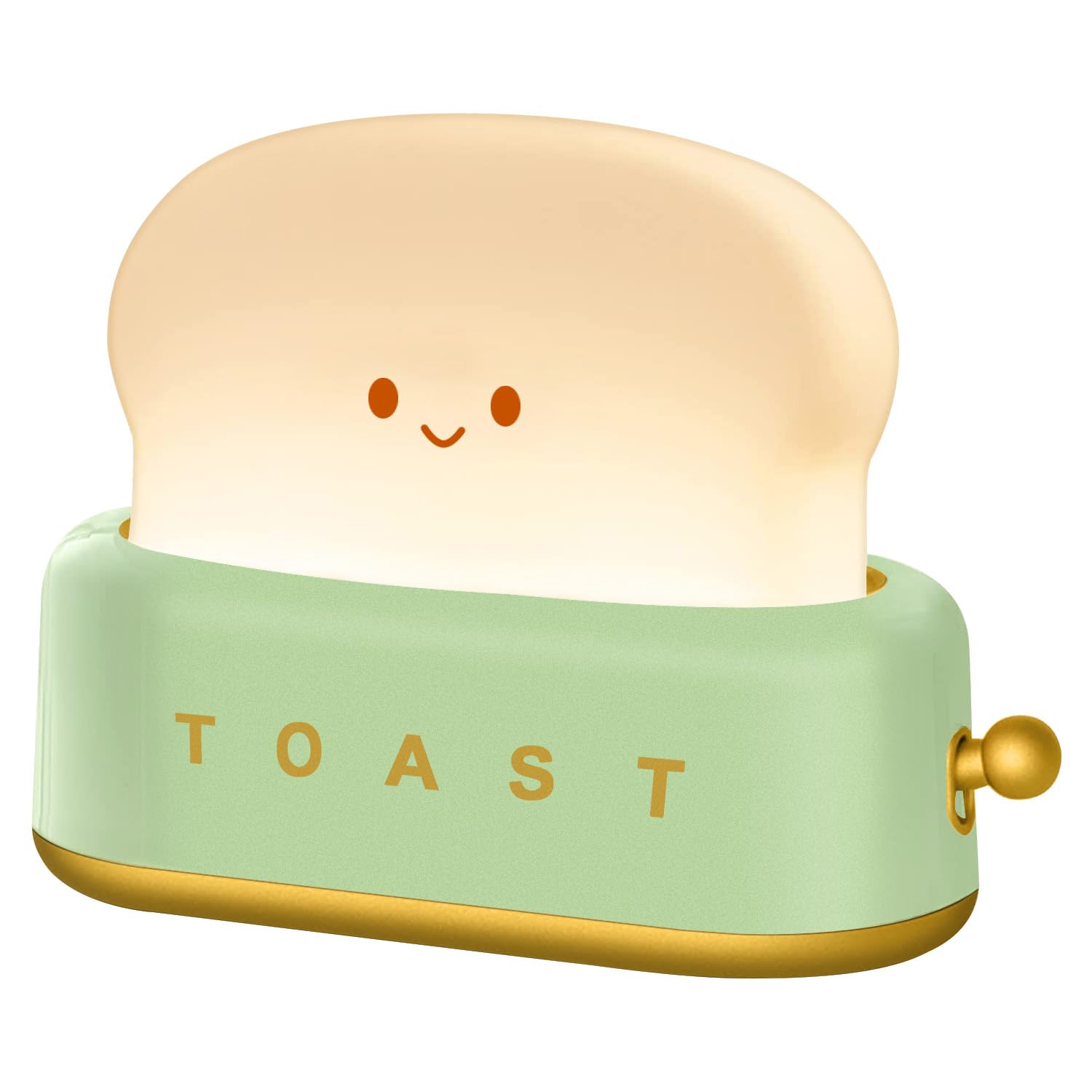 MeXYZ Cute Desk Decor Toaster Lamp, Kawaii Accessories Small LED Night Light for Kids Teen Girls, Room Decor Toast Lamp for Bedroom, Bedside, Living Room Aesthetic Stuff,Gift