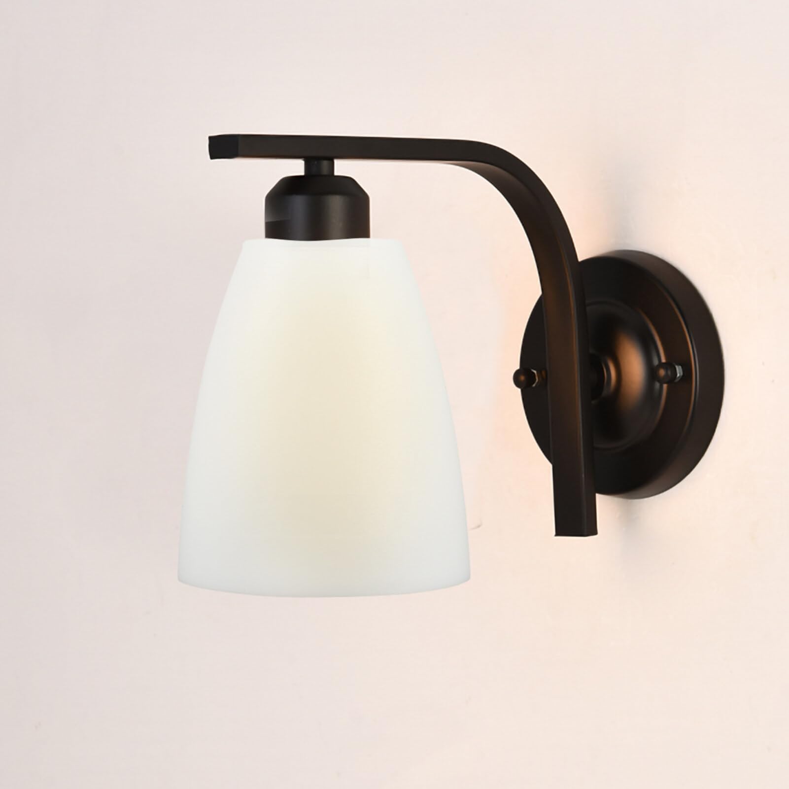 Holibanna Table Lamp Shade Replacement 4-Pack Plastic Flat Head Lamp Cover Dome Shape Light Shades for Bedroom Living Room Home Lighting
