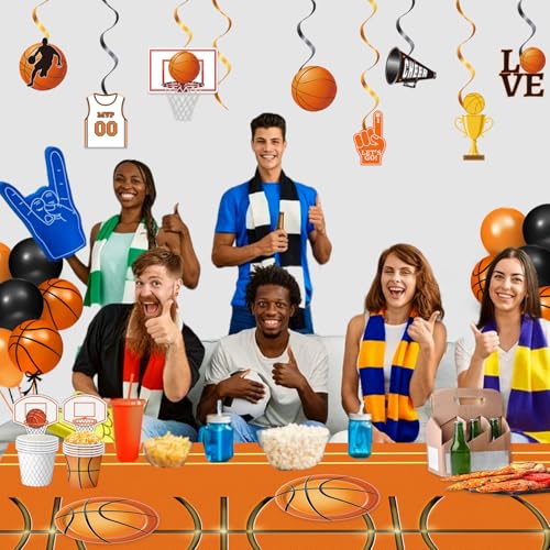 4-Pack Sports Theme Tablecloths - 54x108 Inch Disposable Party Covers