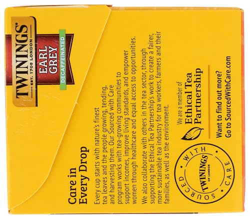 Twinings Decaffeinated Earl Grey Tea Bags - 20 Count, Citrus Flavor