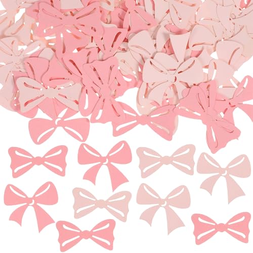 Pink Bow Table Confetti - 100 PCS Coquette Party Decorations