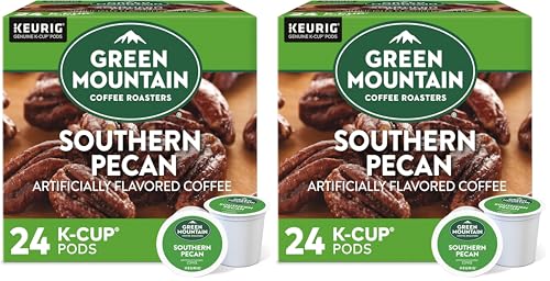 Green Mountain Coffee Roasters Southern Pecan Single-Serve K-Cup Pods 24 Count Pack of 2 - Light Roast Flavored Coffee