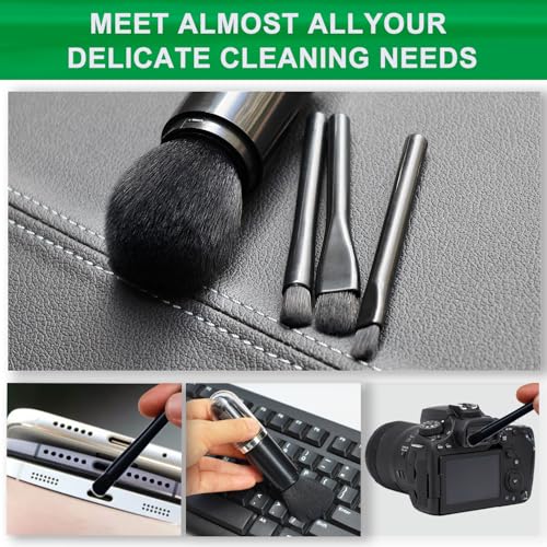 HDongany 4-Pack Microfiber Dusting Brushes for Electronics & Car Interior