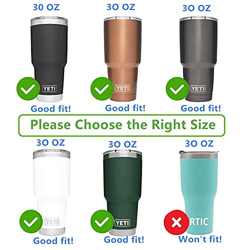 30 oz Spillproof Tumbler Replacement Lids for YETI, Ozark Trail & More – 2 Pack