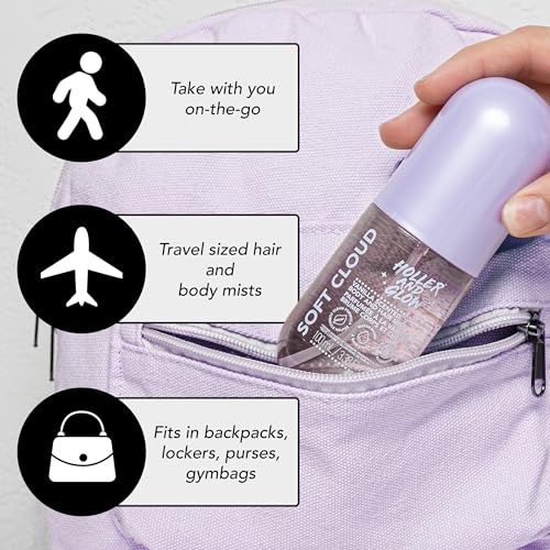 Holler Soft Cloud Vanilla Scented Body and Hair Mist 3.38 Fl Oz
