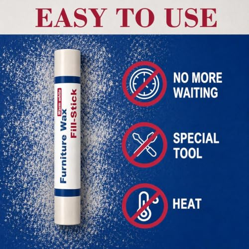 Kenbry Warm White Wood Filler Stick for Easy Wood Repair
