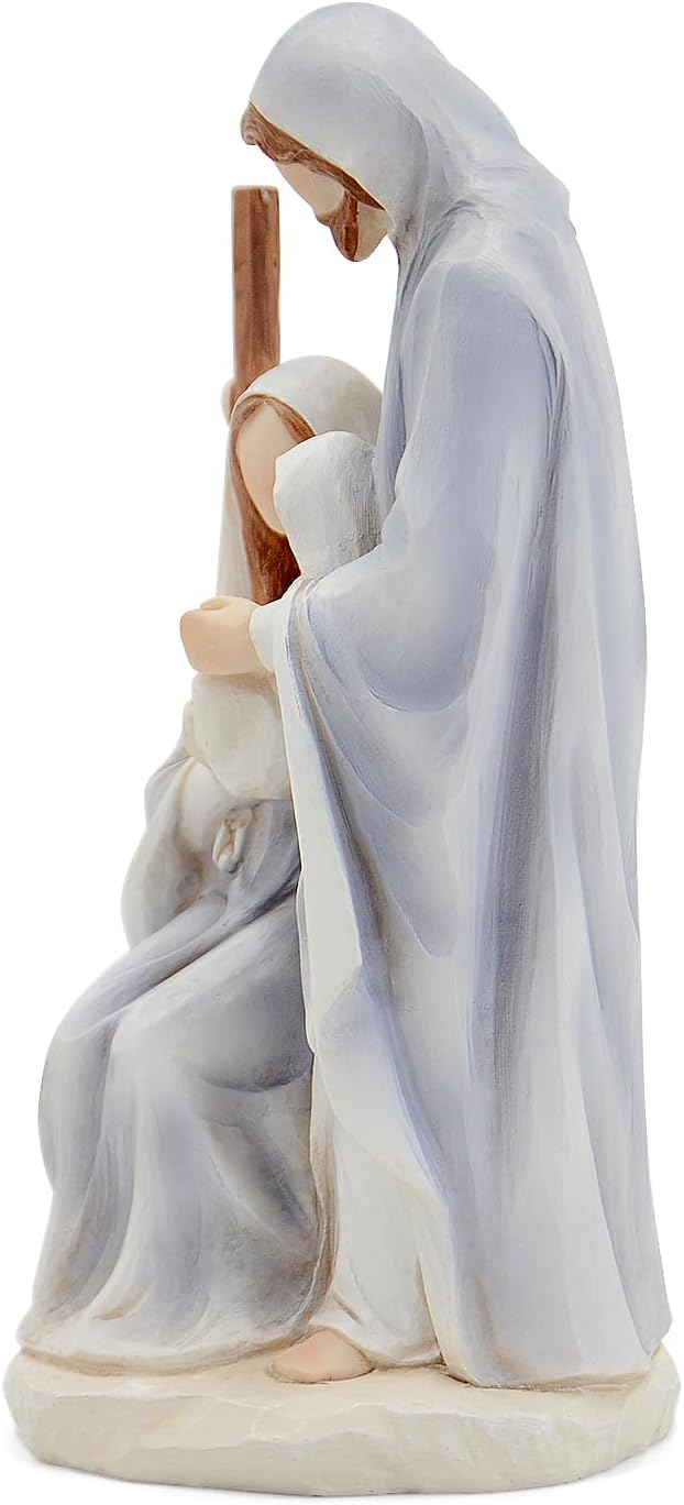 Skiennix Christmas Nativity Set - Large Hand-Painted Holy Family Figurines | 10" Indoor Decorations