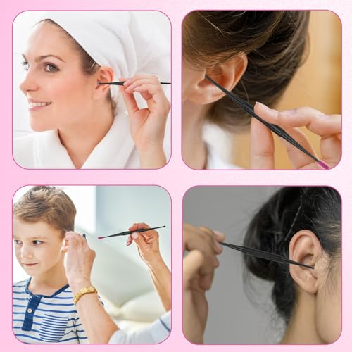 Gjinxi 6-Piece Ear Wax Removal Kit, Reusable Silicone Ear Cleaner Tool