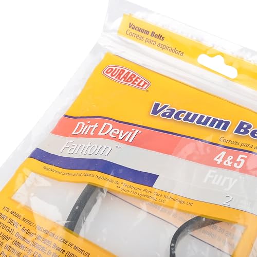Durabelt Replacement Vacuum Belts for Dirt Devil & Fantom Fury - Pack of 2