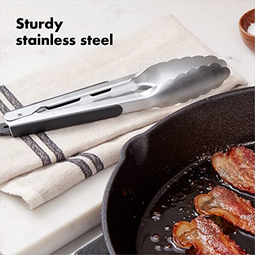 OXO Good Grips Stainless Steel 9-Inch Tongs for Cooking