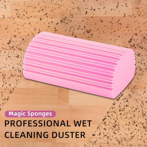 Motroce 6 PCS Damp Duster Sponge, Reusable Groove Cleaning Tool