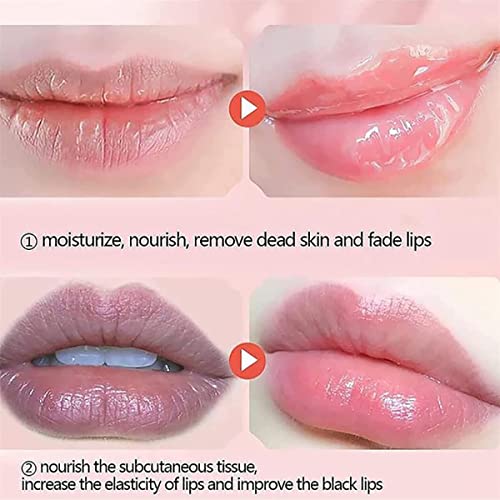 Strawberry Lip Mask and Moisturizing Balm for Dry Cracked Lips