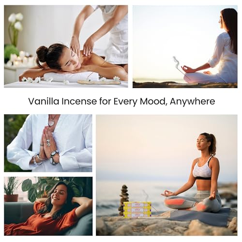 Satya Nagchampa Vanilla Incense Sticks with Raajsee Holder - 45g