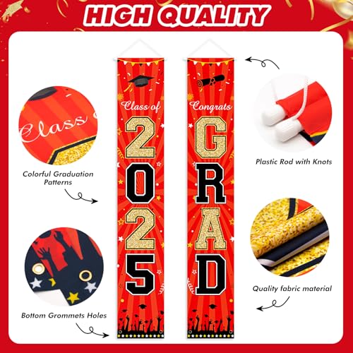 2025 Graduation Banner – Large Congrats Grad Door Sign 70.9"x11.8"